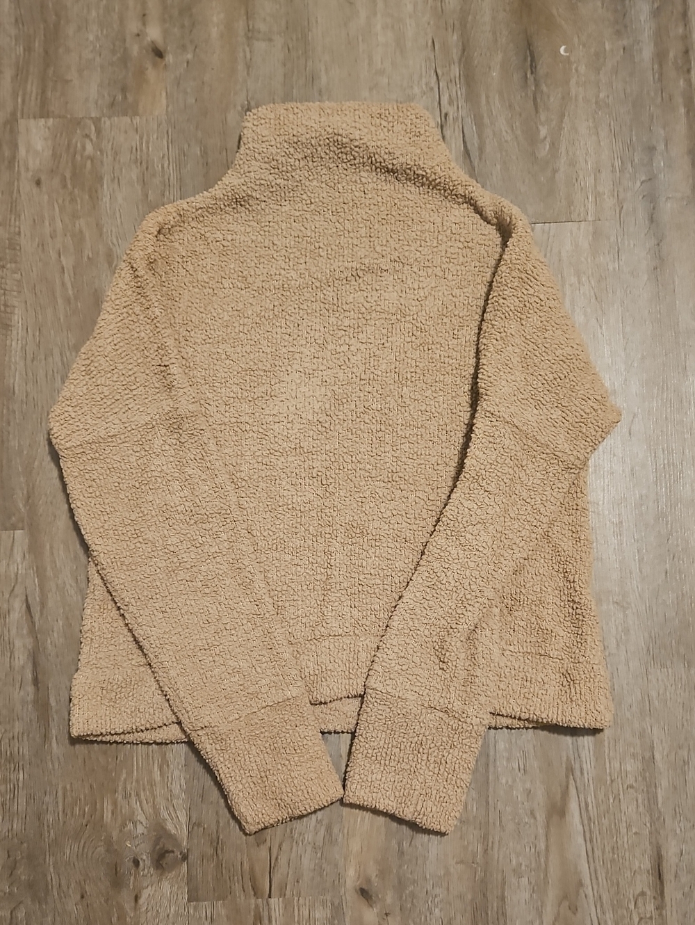 Women’s Plush Turtleneck Pullover Sweater - Camel